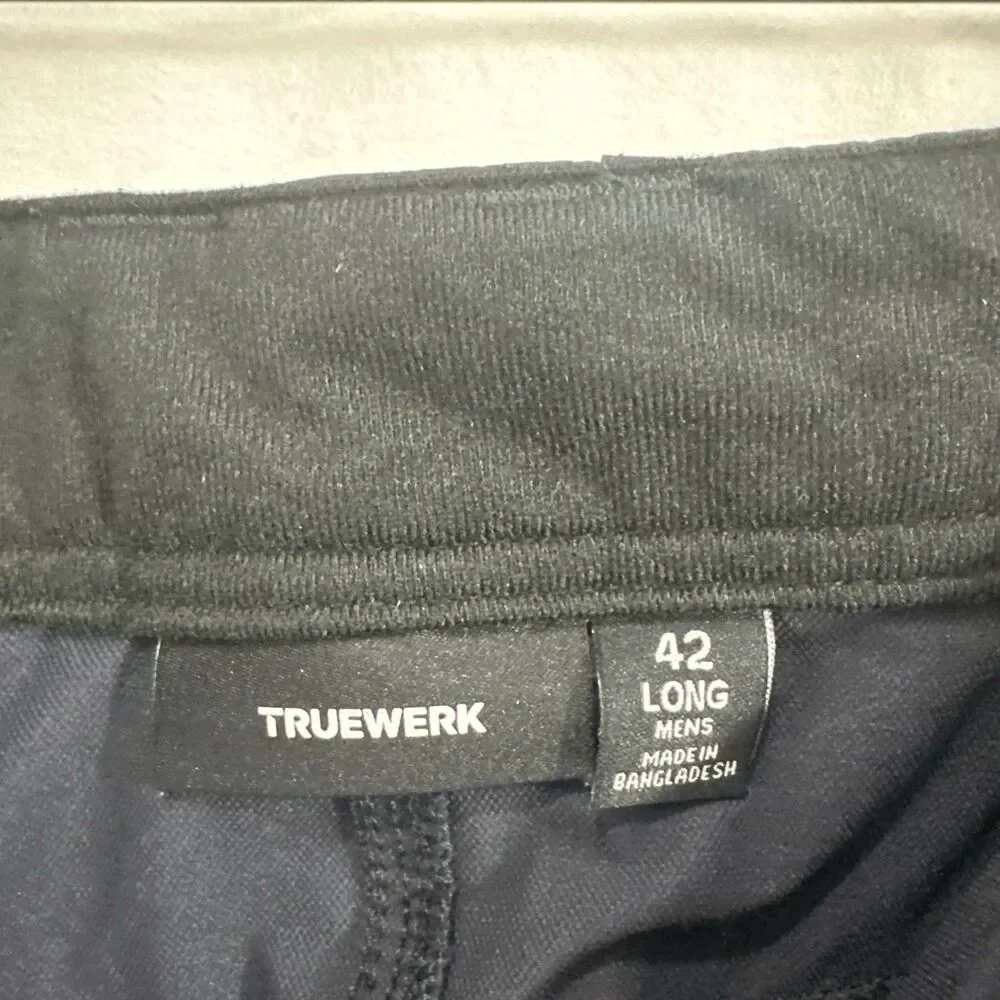 Truewerk T1 Werkshort Blue Shorts Mens Sz 42 Long Outdoor Utility Cargo Stretch